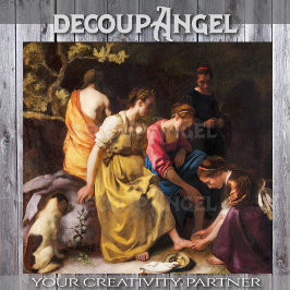 Vermeer- Diana en haar nimfen Decoupage Tissuepapier