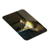 Vermeer Een dame die een brief schrijft Magneet (Rechterzijde)