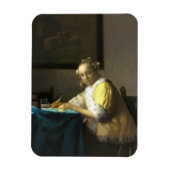 Vermeer Een dame die een brief schrijft Magneet (Verticaal)