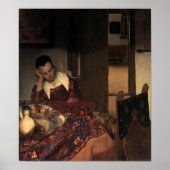 Vermeer - Een krachtige slaapstand 1657 Poster (Voorkant)