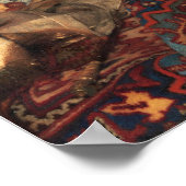 Vermeer - Een krachtige slaapstand 1657 Poster (Hoek)