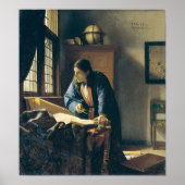 Vermeer - Geograaf 1669 Poster (Voorkant)