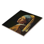 Vermeer: Girl with a Pearl Earring (2) Tegeltje (Zijkant)