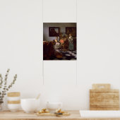 Vermeer - Het Concert 1666 Poster (Keuken)
