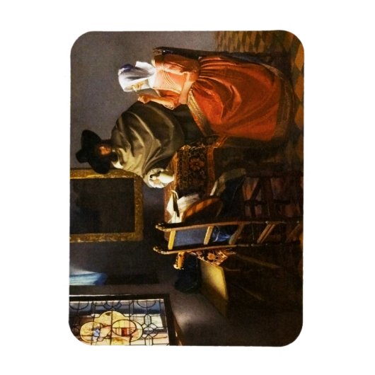 Vermeer Het Glas van Wijnmagneet Magneet (Verticaal)