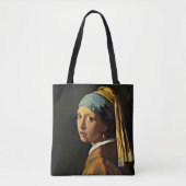 Vermeer - Het meisje met een parel Tote Bag (Voorkant)