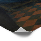 Vermeer - het meisje met een wijnglas 1662 poster (Hoek)