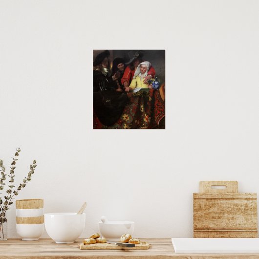 Vermeer - Het proces 1656 Poster (Keuken)