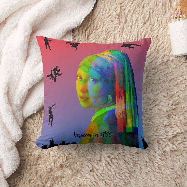 Vermeer in NYC Kussen (Deken)