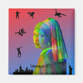 Vermeer in NYC Magneet (Voorkant)