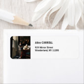 Vermeer - Lady Een brief schrijven met haar Maid Etiket (Insitu)