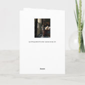 Vermeer - Lady Een brief schrijven met haar Maid Kaart (Achterkant)