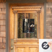 Vermeer - Lady Een brief schrijven met haar Maid Raamsticker (Huis Deur)