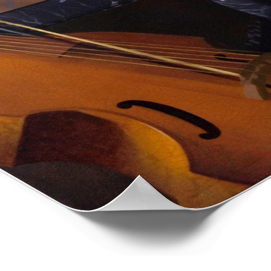 Vermeer - Lady Seated at a Virginal 1675 Poster (Hoek)