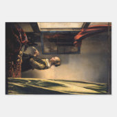Vermeer - Meisje dat een brief leest bij een open Inpakpapier Vel (Voorkant)