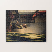 Vermeer - Meisje dat een brief leest bij een open  Legpuzzel (Horizontaal)