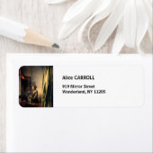 Vermeer - Meisje leest een brief in een open venst Etiket (Insitu)