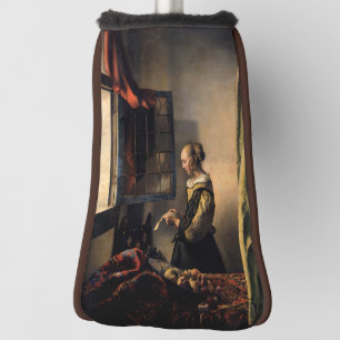 Vermeer - Meisje leest een brief in een open venst Golfheadcover