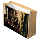 Vermeer - Meisje leest een brief in een open venst Groot Cadeauzakje (Voorkant Gekanteld)