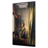 Vermeer - Meisje leest een brief in een open venst Klembord (Links)