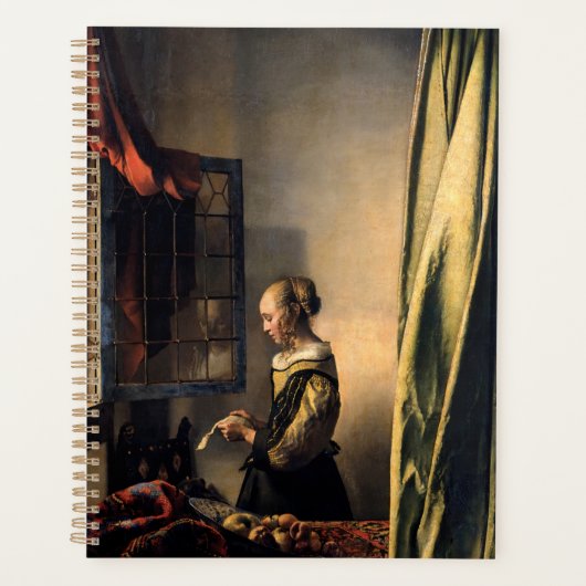 Vermeer - Meisje leest een brief in een open venst Planner (Voorkant)