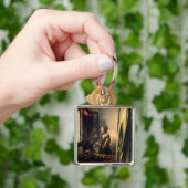 Vermeer - Meisje leest een brief in een open venst Sleutelhanger (Hand)