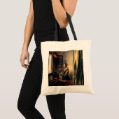 Vermeer - Meisje leest een brief in een open venst Tote Bag (Voorkant (product))