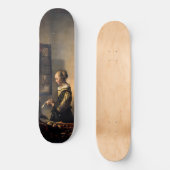 Vermeer - Meisje lezend brief bij open raam Persoonlijk Skateboard (Voorkant)