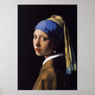 Vermeer - Meisje met de parel - kunst Poster