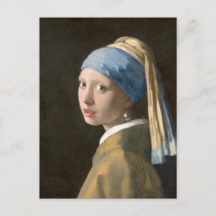 VERMEER Meisje met een parel Briefkaart