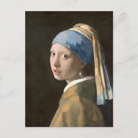 VERMEER Meisje met een parel Briefkaart (Voorkant)