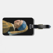 Vermeer - Meisje met een parel - QR-code Bagagelabel (Achterkant horizontaal)