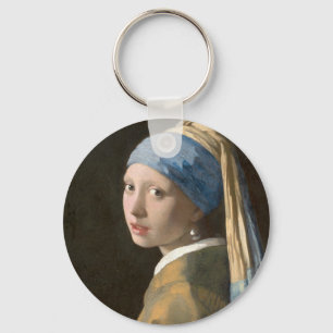 VERMEER Meisje met een parel Sleutelhanger