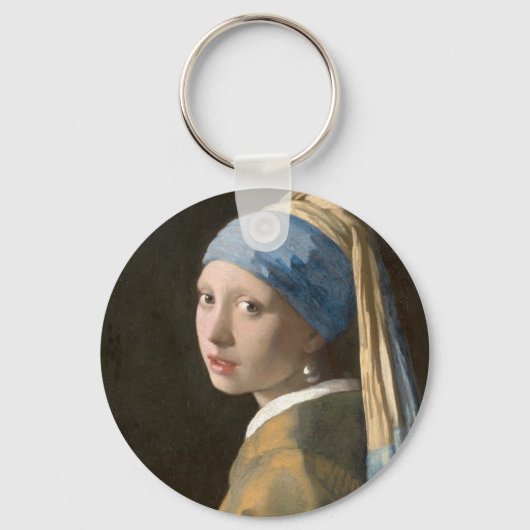 VERMEER Meisje met een parel Sleutelhanger (Voorkant)