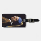 Vermeer Meisje Parel Oorbel Masterpiece Schilderen Bagagelabel (Voorkant horizontaal)