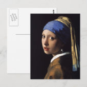 Vermeer Meisje Parel Oorbel Masterpiece Schilderen Briefkaart (Voorkant / Achterkant)