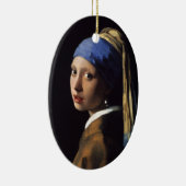 Vermeer Meisje Parel Oorbel Masterpiece Schilderen Keramisch Ornament (Rechts)