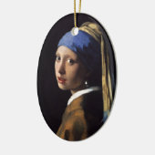 Vermeer Meisje Parel Oorbel Masterpiece Schilderen Keramisch Ornament (Links)