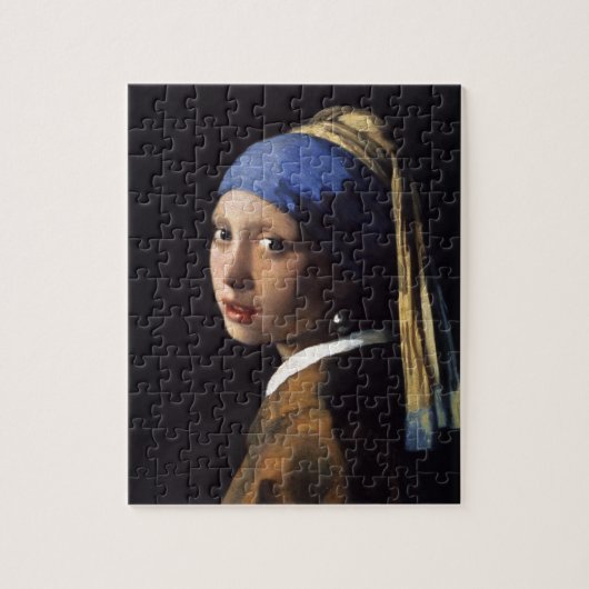 Vermeer Meisje Parel Oorbel Masterpiece Schilderen Legpuzzel (Verticaal)