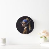 Vermeer Meisje Parel Oorbel Masterpiece Schilderen Ronde Klok (Huis)