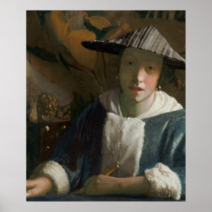 Vermeer Nederlands Interieur — Lichtgevend Licht Poster