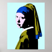 Vermeer' Pearl Earring ala Poster (Voorkant)