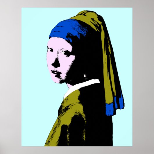 Vermeer' Pearl Earring ala Poster (Voorkant)