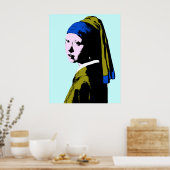 Vermeer' Pearl Earring ala Poster (Keuken)