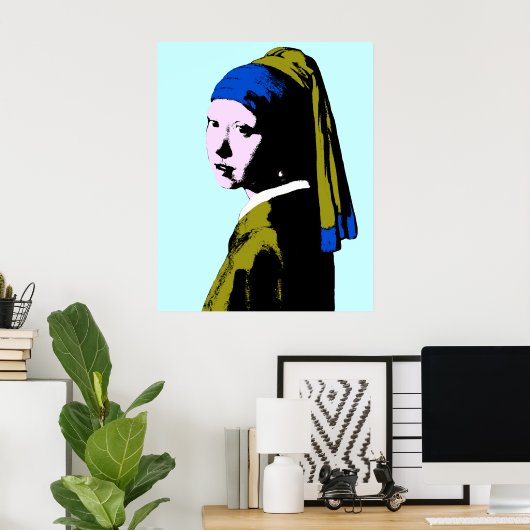 Vermeer' Pearl Earring ala Poster (Thuiskantoor)