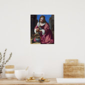 Vermeer - Sint Praxedis 1655 Poster (Keuken)