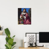 Vermeer - Sint Praxedis 1655 Poster (Thuiskantoor)
