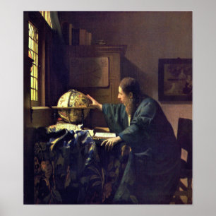 Vermeer - The Astronomer 1668 (HK) Poster