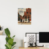 Vermeer - The Little Street 1661 Poster (Thuiskantoor)