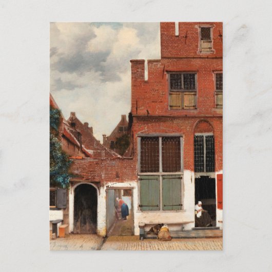Vermeer - The Little Street Briefkaart (Voorkant)